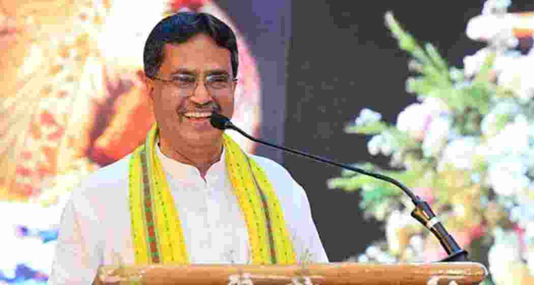 A file photo of Tripura CM Manik Saha. 