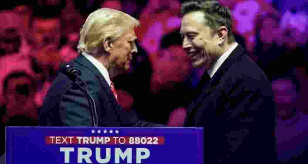 President-elect Donald Trump and tech entrepreneur Elon Musk during the "Make America Great Again Victory Rally" at Capital One Arena in Washington, D.C., on Sunday, January 19. President-elect Donald Trump and tech entrepreneur Elon Musk during the "Make America Great Again Victory Rally" at Capital One Arena in Washington, D.C., on Sunday, January 19.