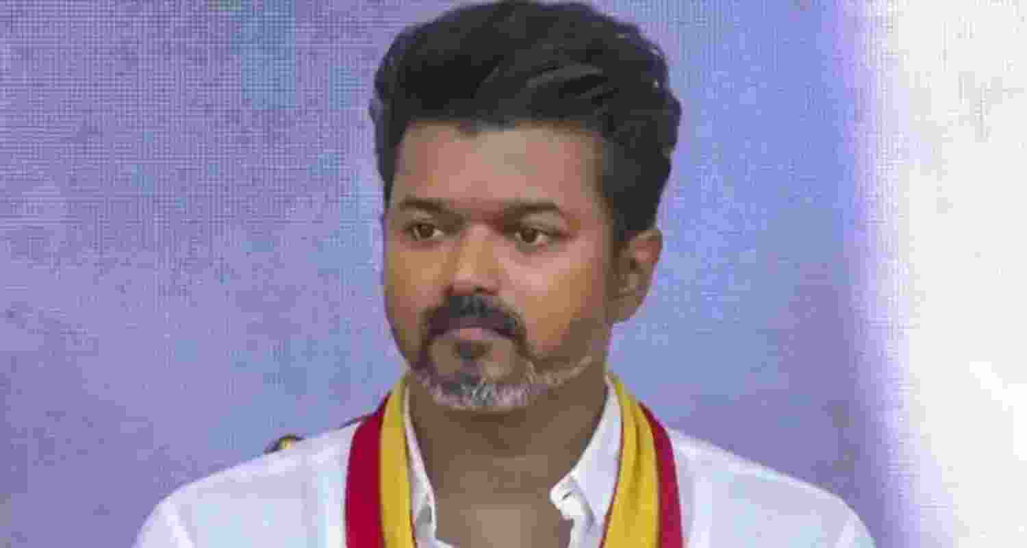 Actor-politician Vijay. Actor-politician Vijay.