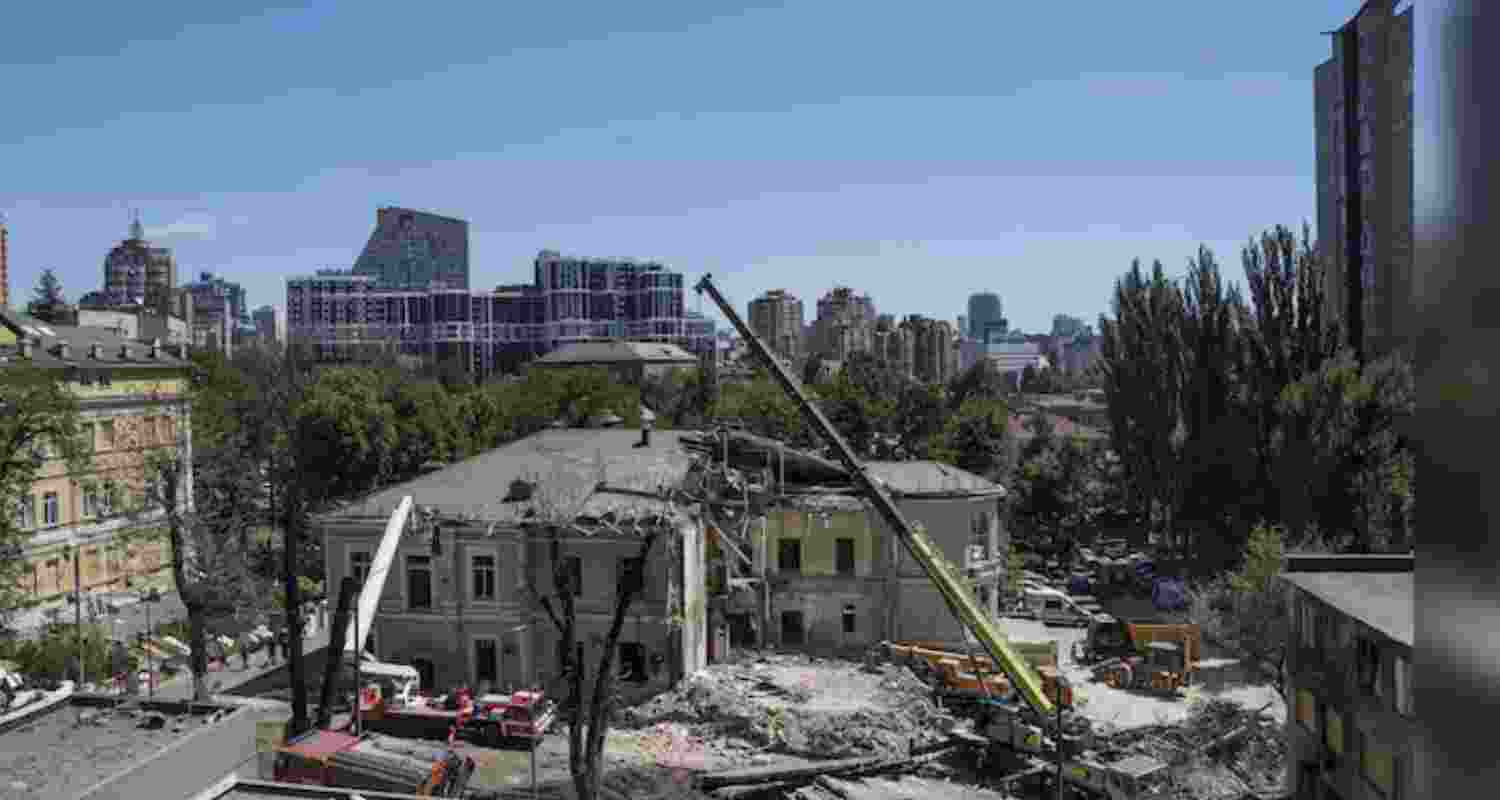 Three killed as Russian drones hit Kharkiv