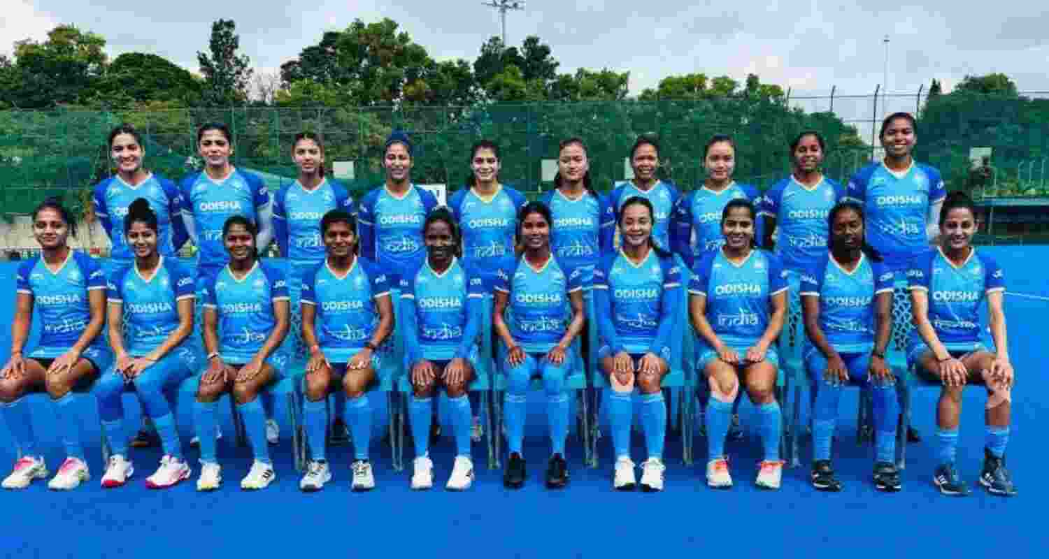 The Indian women's hockey squad. 