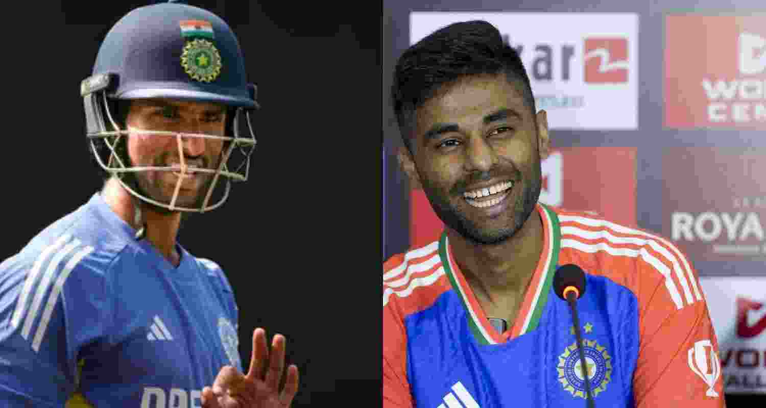 (L-R) Tilak Varma and Suryakumar Yadav.