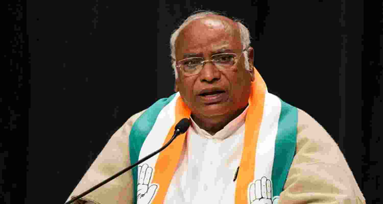 Congress president Mallikarjun Kharge.