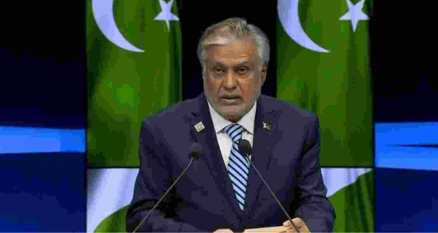 Pakistan's Deputy Prime Minister and Foreign Minister Ishaq Dar. 