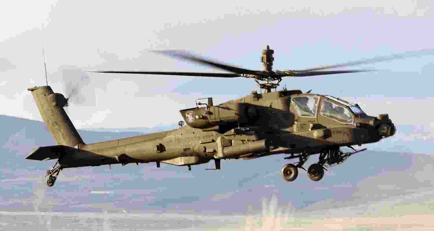  Apache helicopters. 
