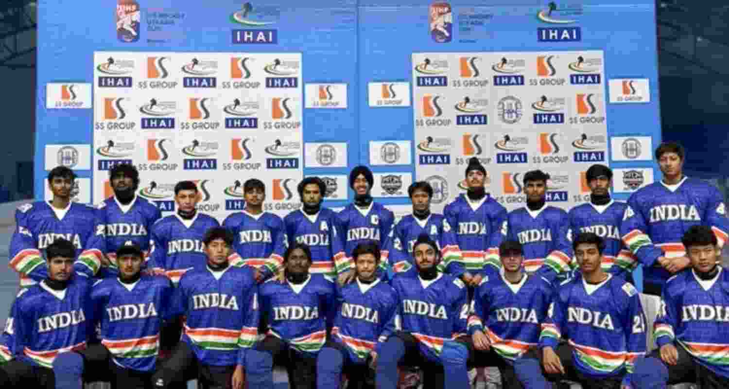  Indian U-18 Ice Hockey team. 