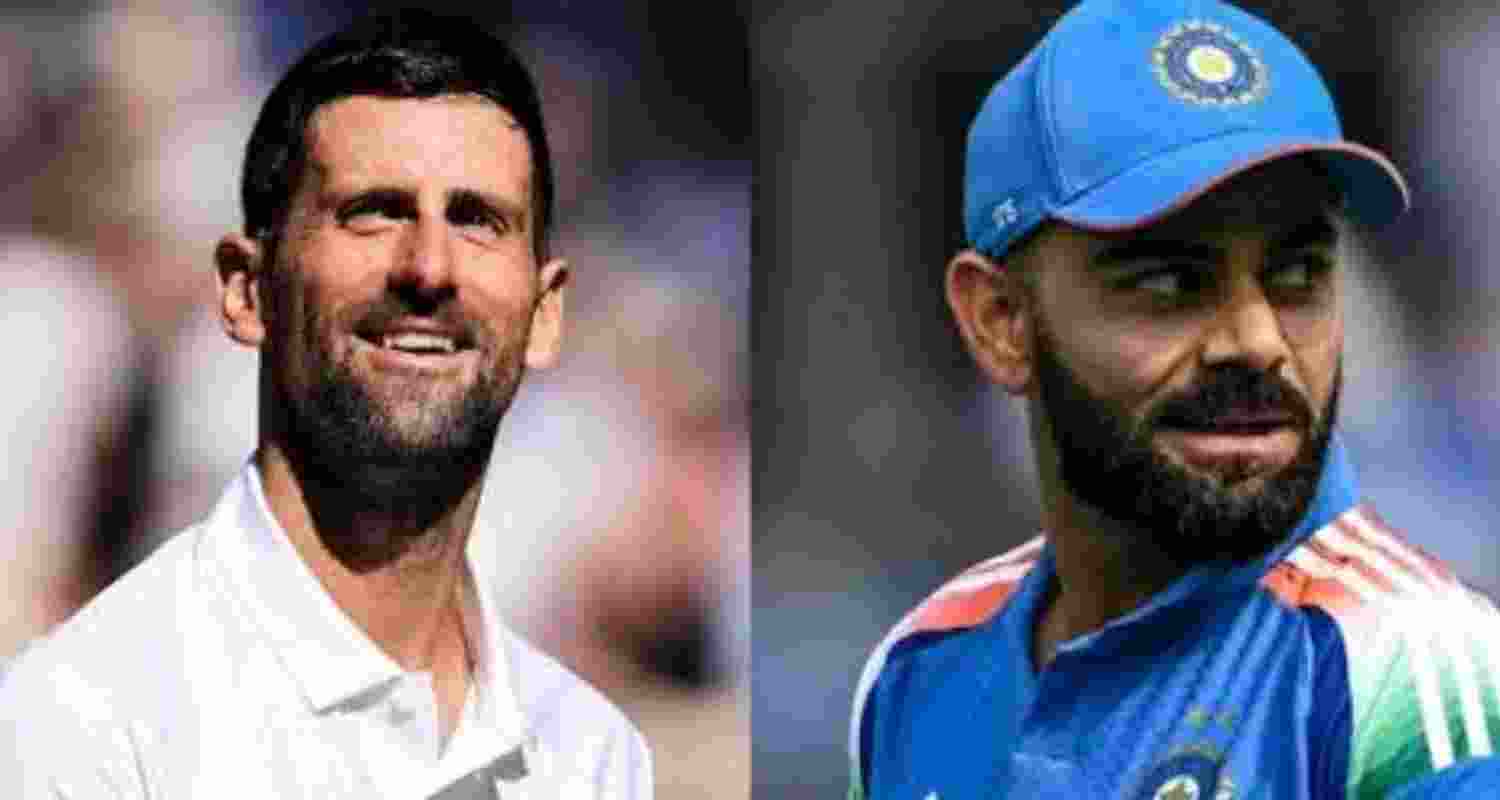 Novak Djokovic and Virat Kohli.