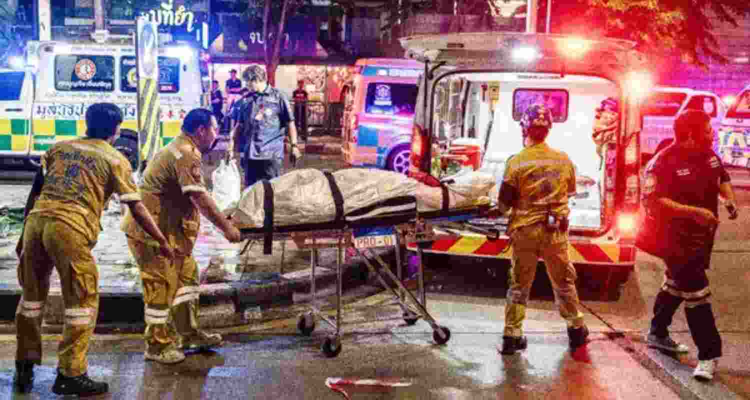 The blaze broke out shortly before midnight on Sunday at Rong Beer Na Lat Phrao, a single-storey live music pub in Bangkok's northern Chatuchak district.