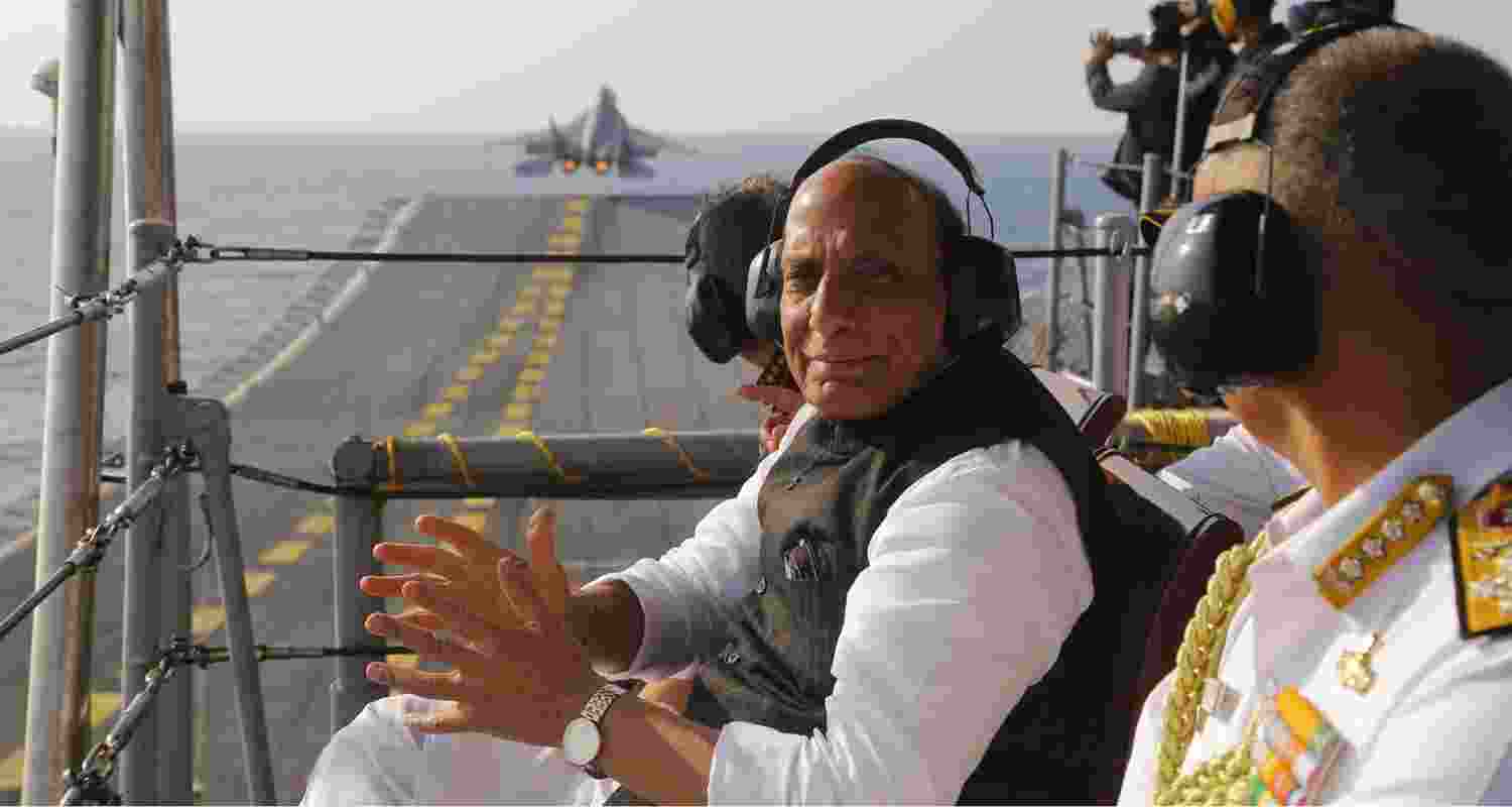 Defence Minister Rajnath Singh. Image X. Defence Minister Rajnath Singh. Image X.