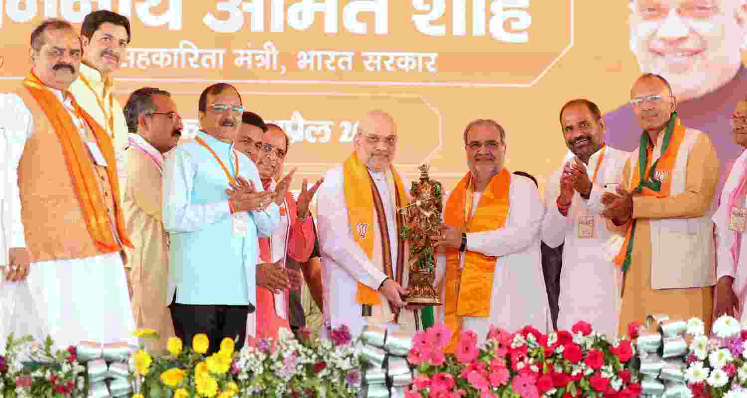 Amit Shah in Moradabad, UP. Image X.