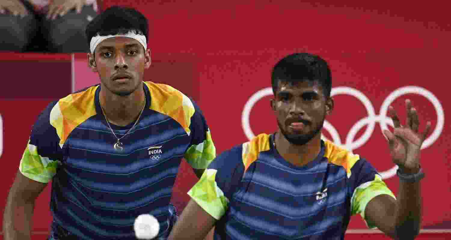 Satwik and Chirag in Tokyo Olympics 2021. Image: X. 