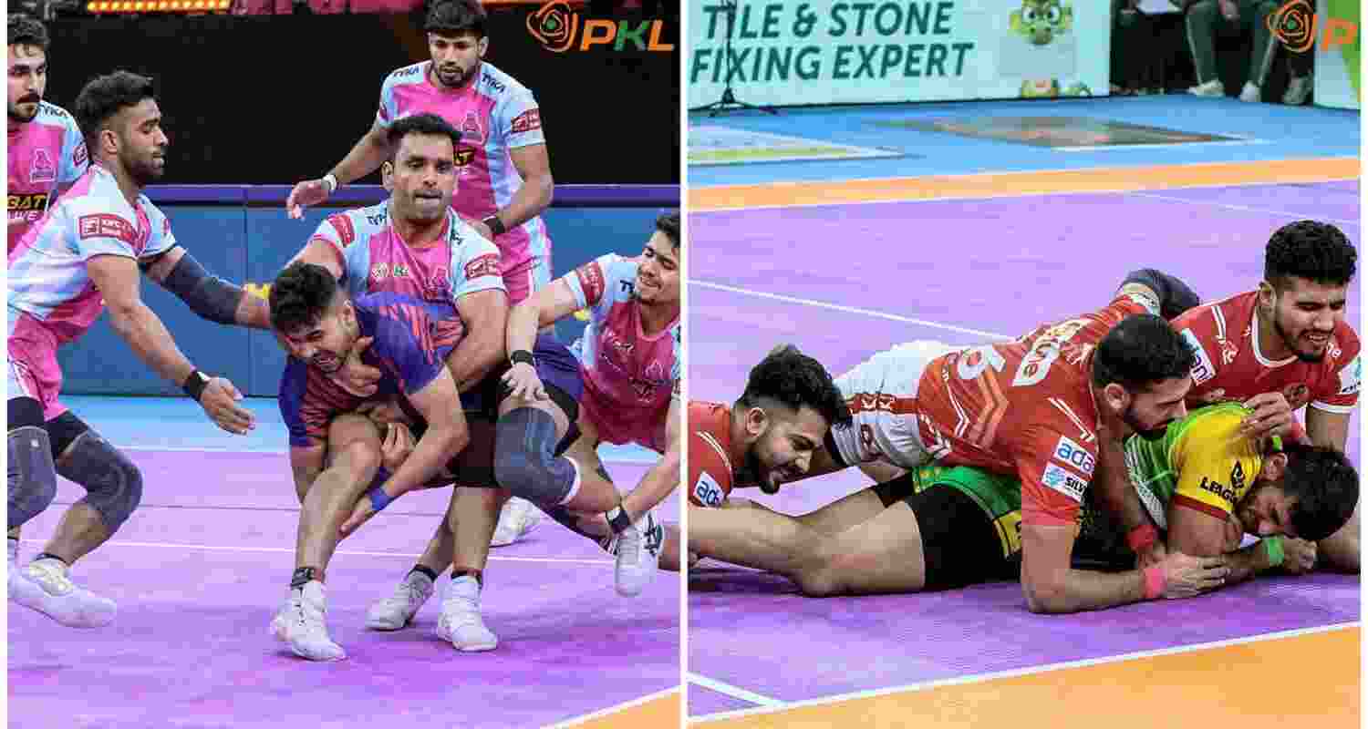 PKL 11: Patna Pirates and Gujarat Giants clash ends in a tie, Delhi Dabangs Win vs Jaipur Pink Panthers. PKL 11: Patna Pirates and Gujarat Giants clash ends in a tie, Delhi Dabangs Win vs Jaipur Pink Panthers.