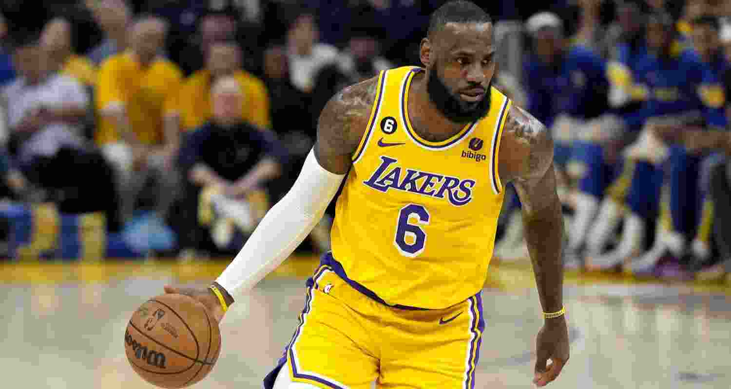 LeBron James becomes first NBA player to play as teen and 40+. Image X.