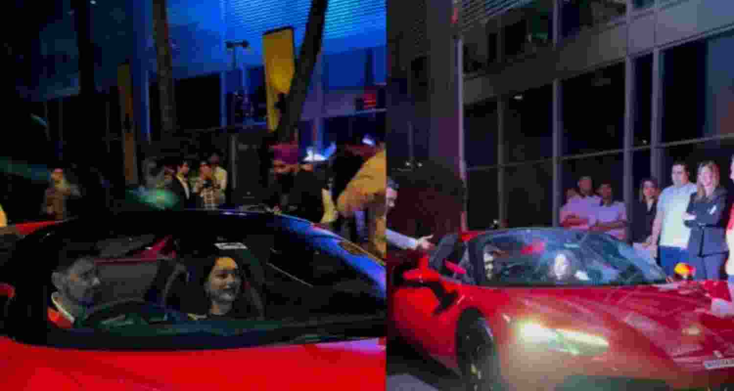 Ferrari 296 GTS joins Madhuri Dixit's car collection.