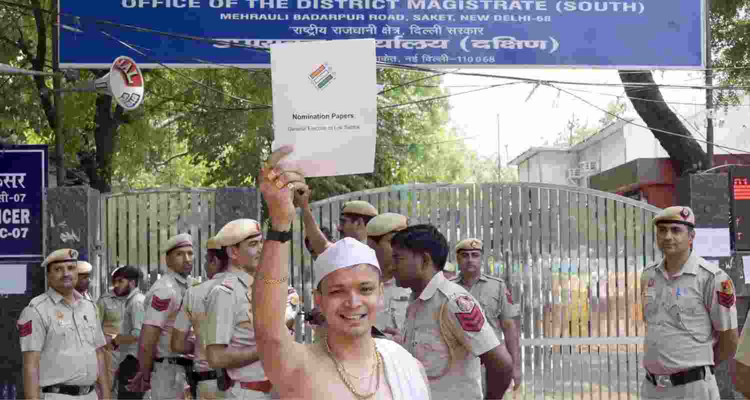 Rajan Singh files nomination amid allegations of violence.