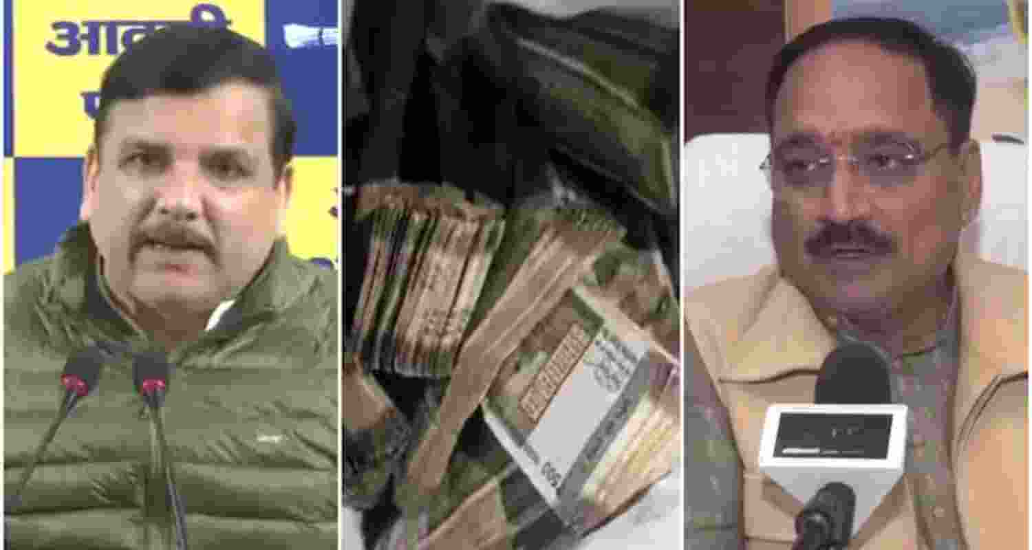 AAP, BJP clash over seized car with Punjab govt board. AAP, BJP clash over seized car with Punjab govt board.