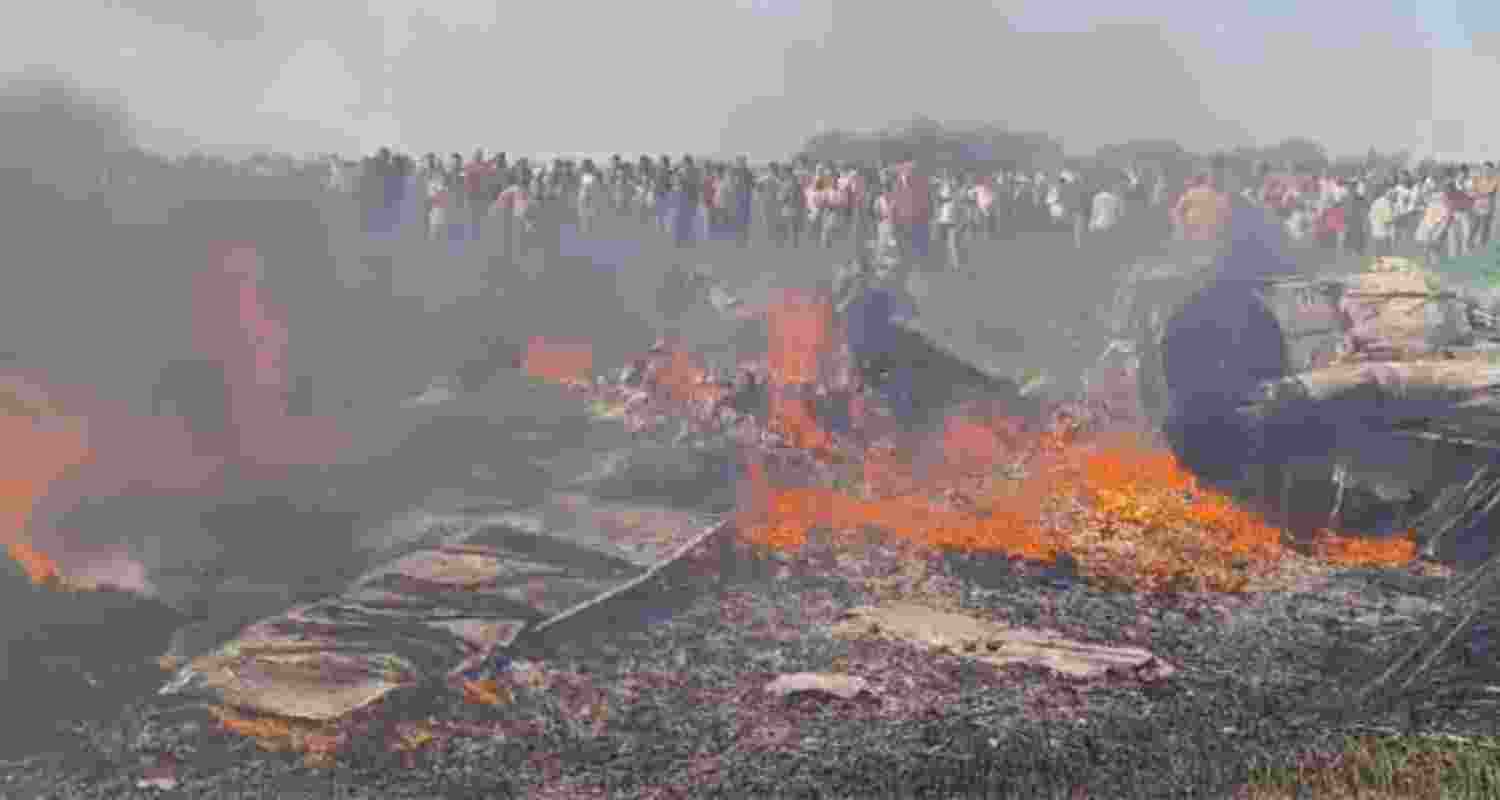 Investigation underway after IAF Mirage 2000 crashes near Shivpuri.