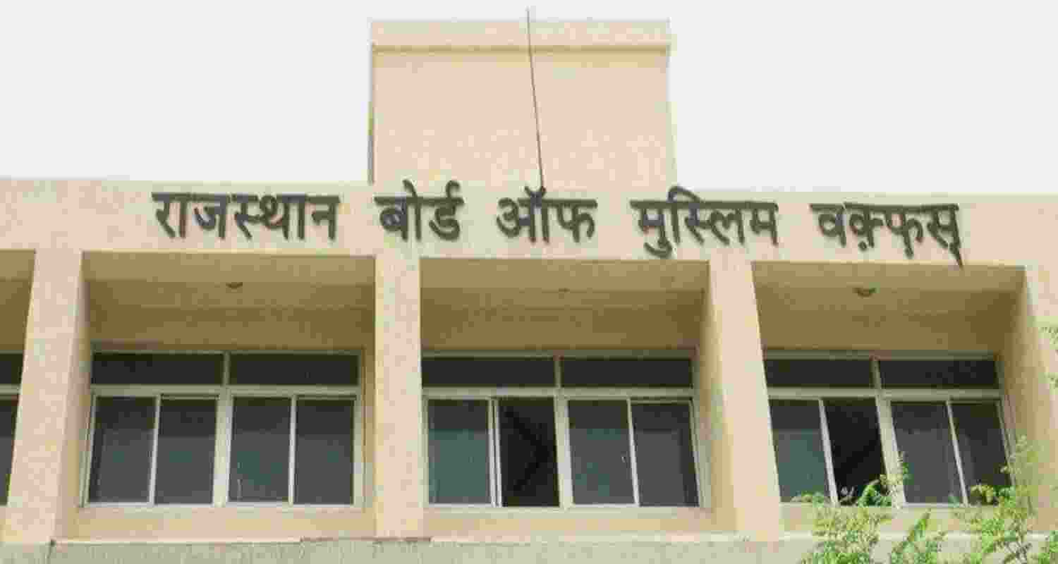 BJP says 'musclemen' grabbed Waqf land in Rajasthan.