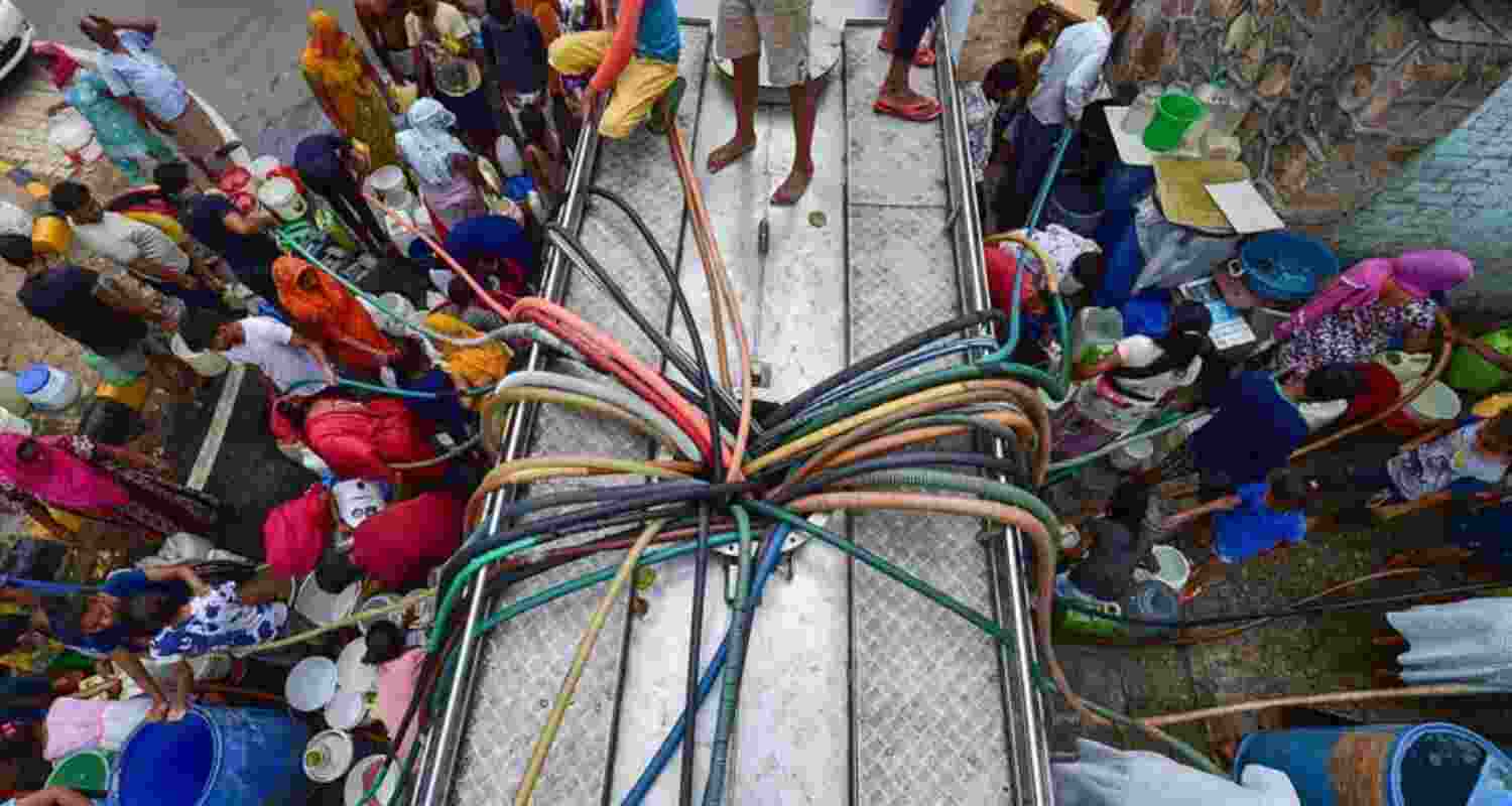 Water Tanker Dispute: Shinde Delays BMC Guidelines. File Photo. Water Tanker Dispute: Shinde Delays BMC Guidelines. File Photo.