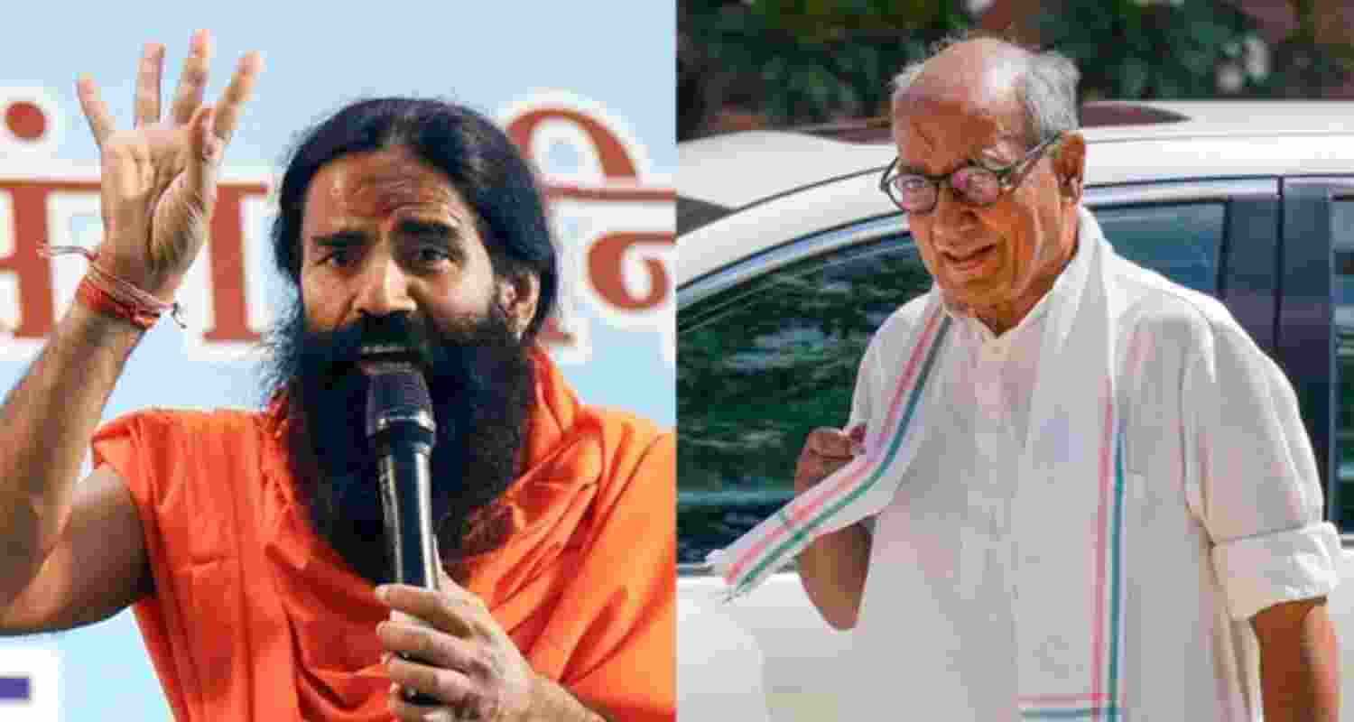 Congress leader Digvijay Singh files complaint against Baba Ramdev for coining 'Sharbat Jihad'. Congress leader Digvijay Singh files complaint against Baba Ramdev for coining 'Sharbat Jihad'.