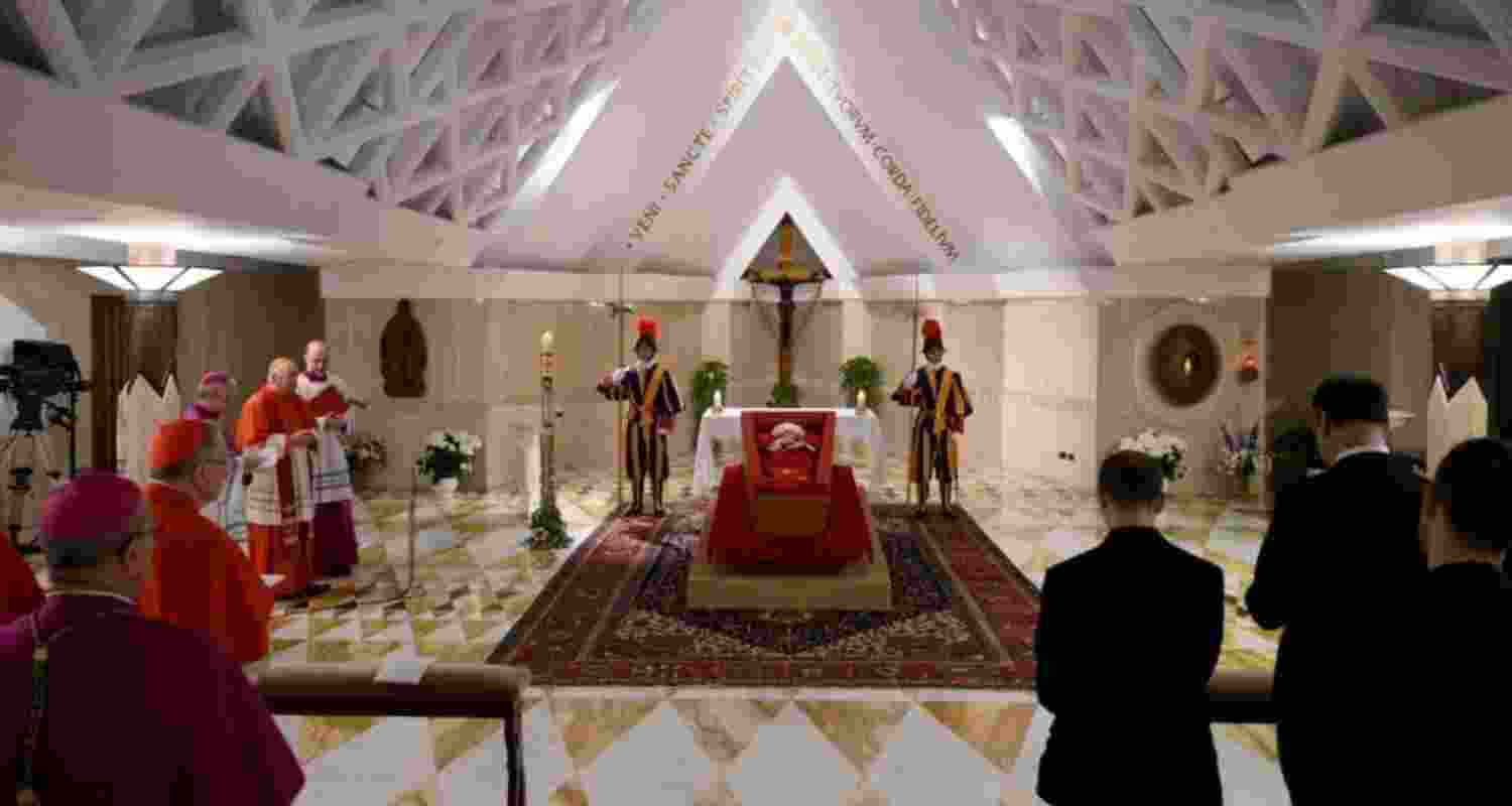 Public to view Pope Francis from Wednesday. Image X.