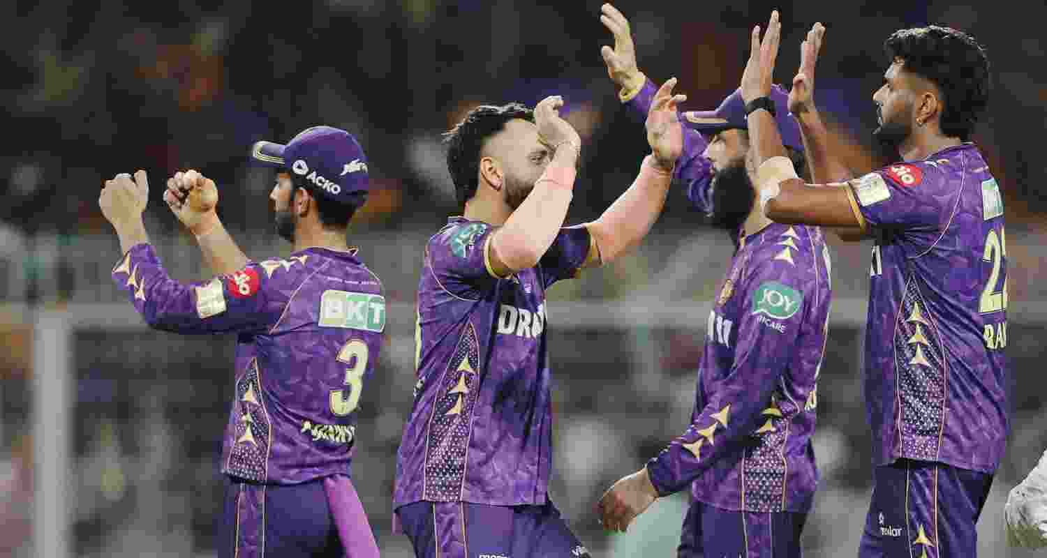 KKR edge past RR by 1 run to stay in playoff race. KKR edge past RR by 1 run to stay in playoff race.