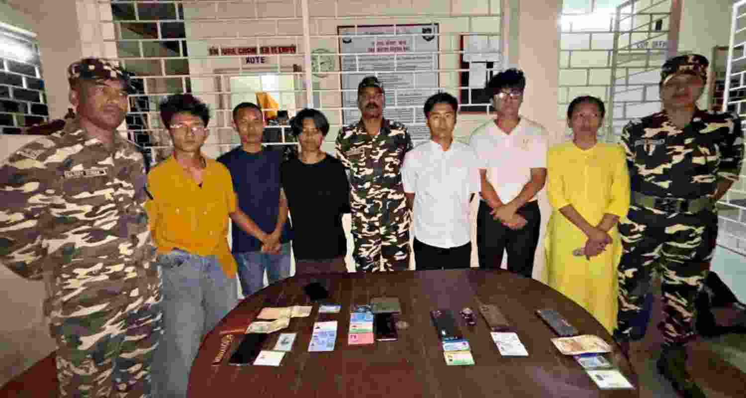 Sashastra Seema Bal (SSB) nabs six Myanmar nationals near Siliguri.