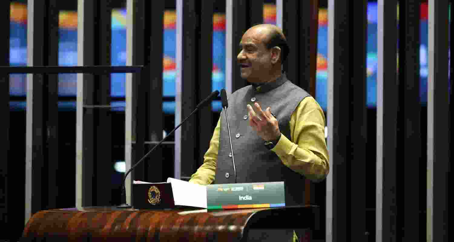 Om Birla urges BRICS unity on key global issues. Om Birla urges BRICS unity on key global issues.