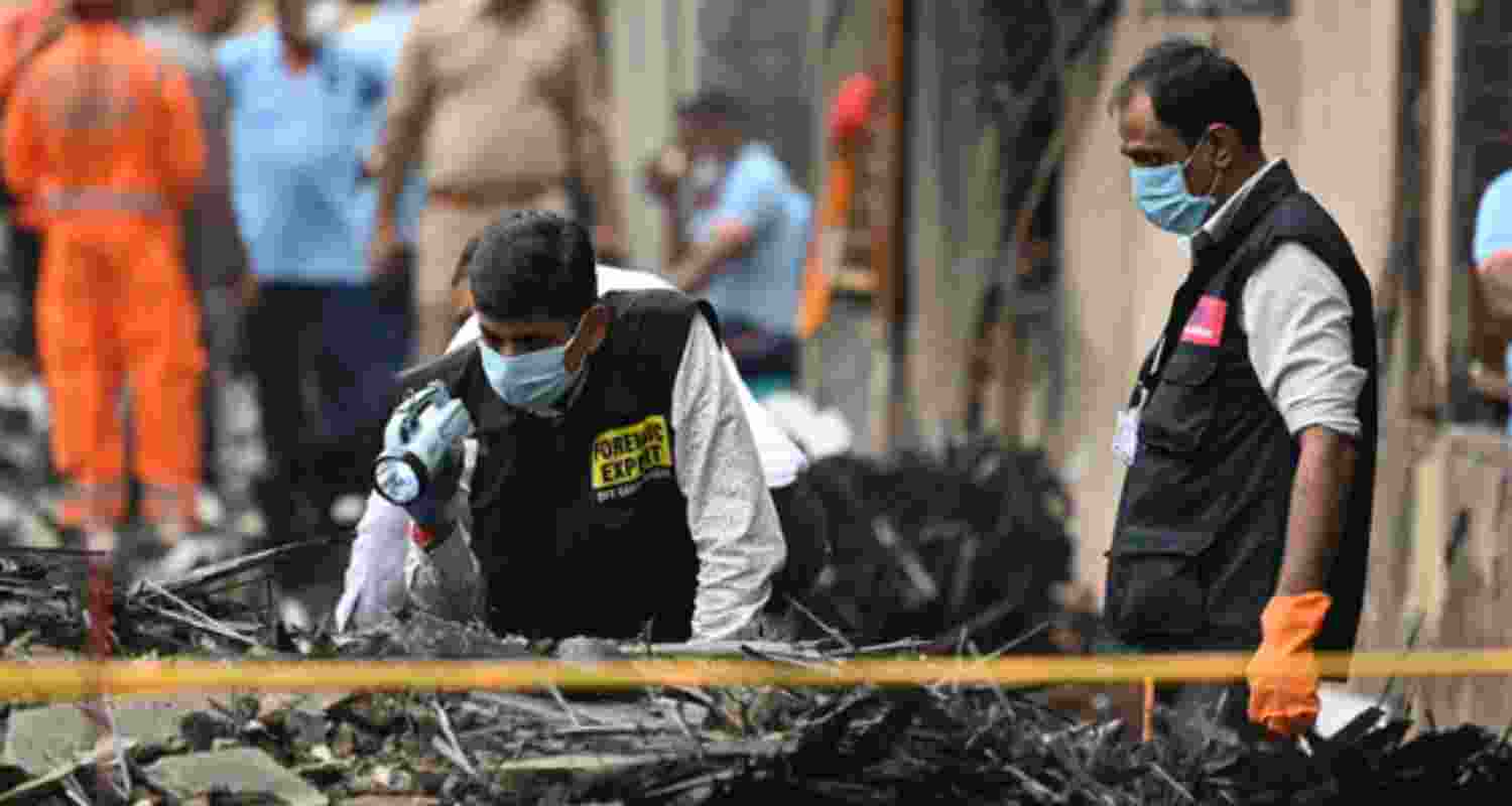 Investigators probe Air India crash in Gujarat.