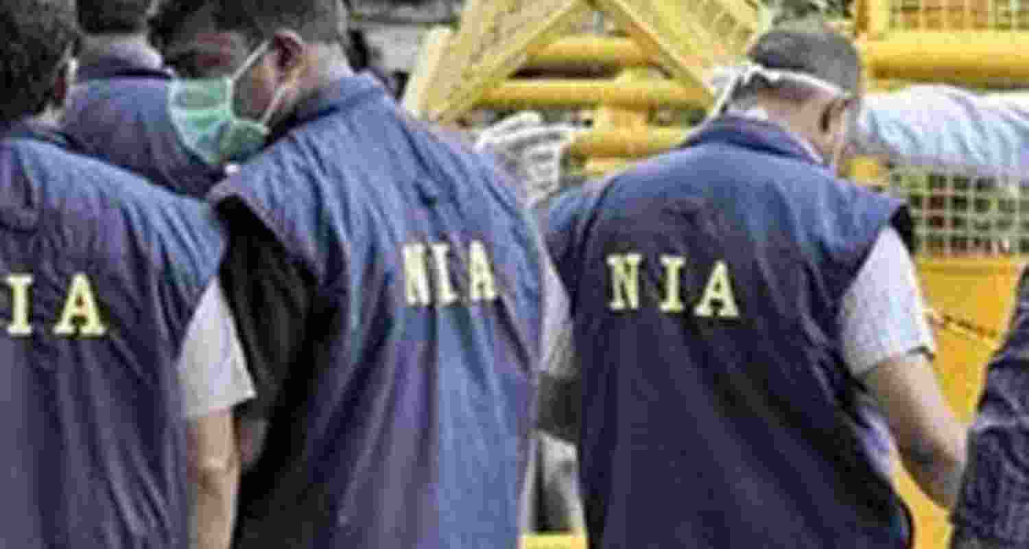 NIA agents in action during searches