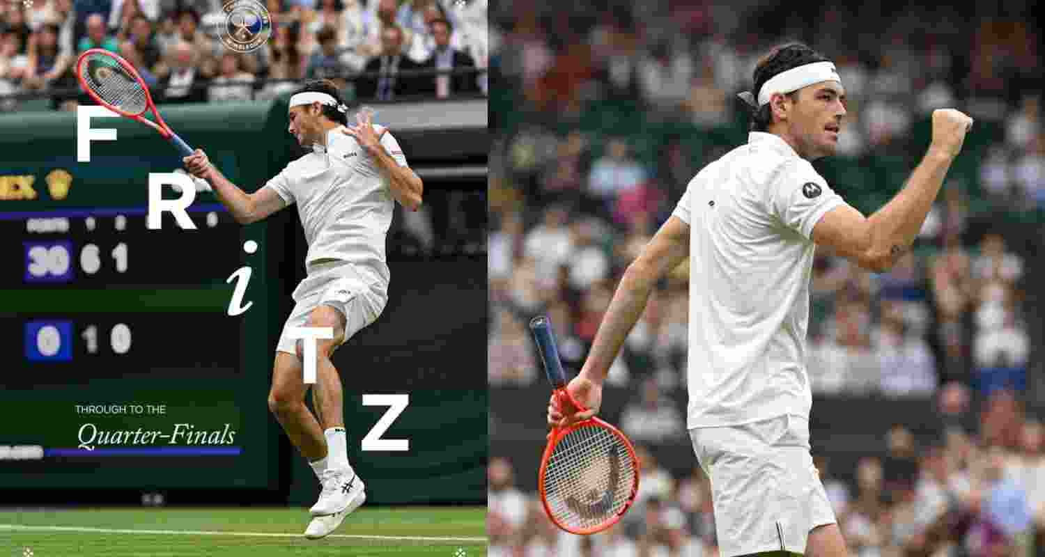 Taylor Fritz eases through as Thompson pulls out at Wimbledon. Image - Wimbledon's X.