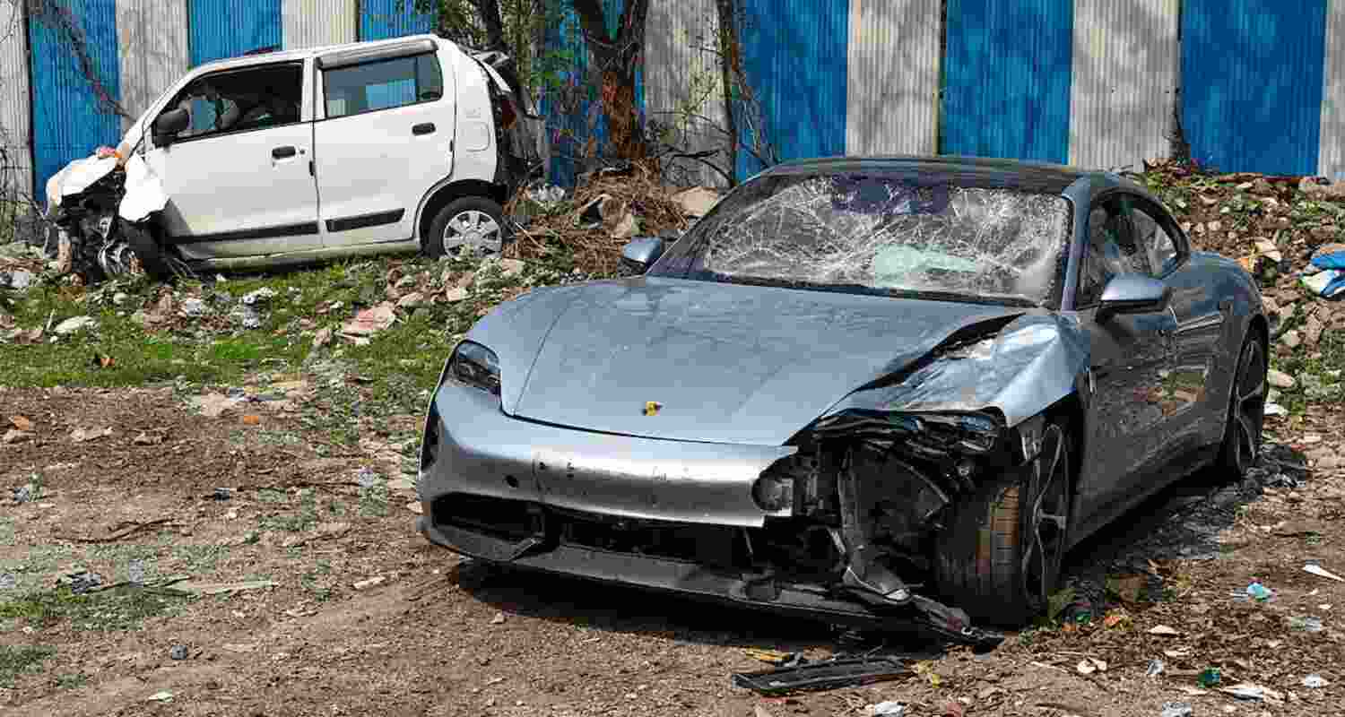 No Adult Trial for Teen in Pune Porsche Deaths Board Rules. File Photo of Crashed Porsche.