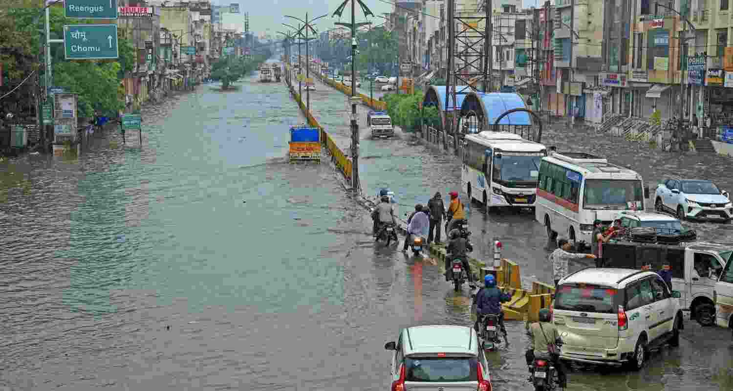 Rajasthan Hit by Torrential Rain Second Day Running. Rajasthan Hit by Torrential Rain Second Day Running.