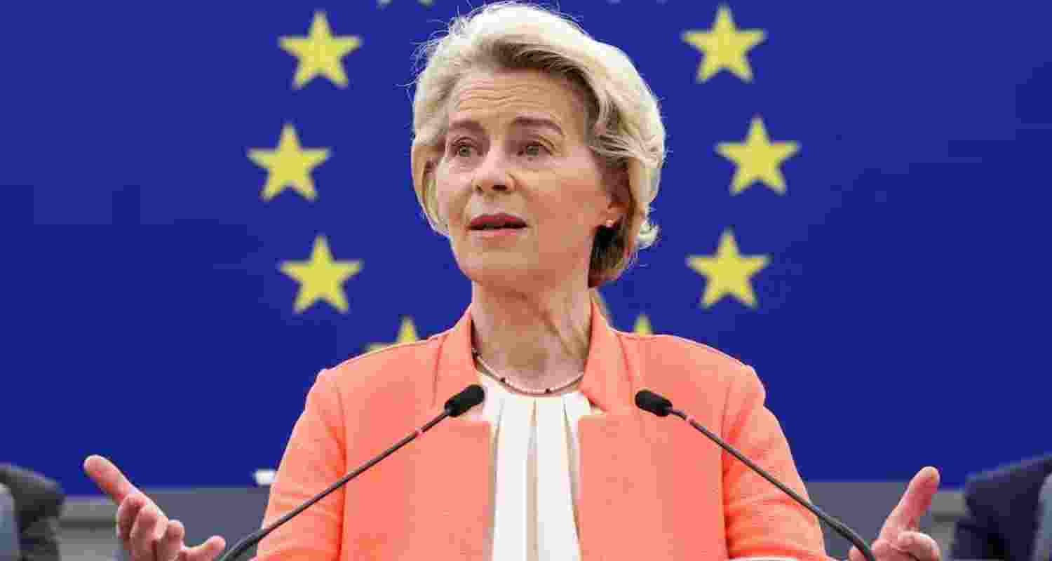 EU says Ursula von der leyen Russia suspected in GPS jamming of leaders plane.