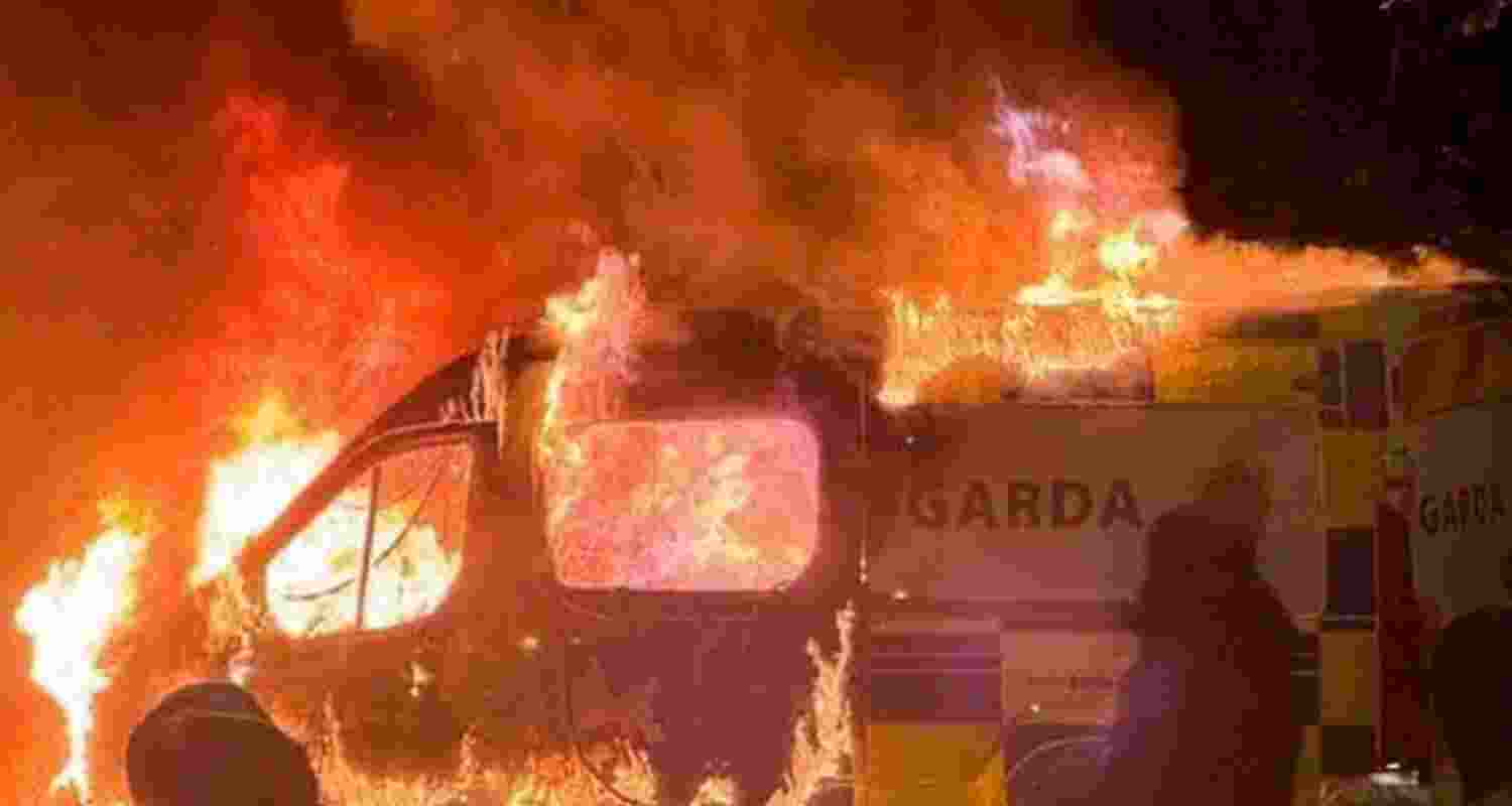 Dublin police clash with crowd over asylum seeker assault case. Dublin police clash with crowd over asylum seeker assault case.