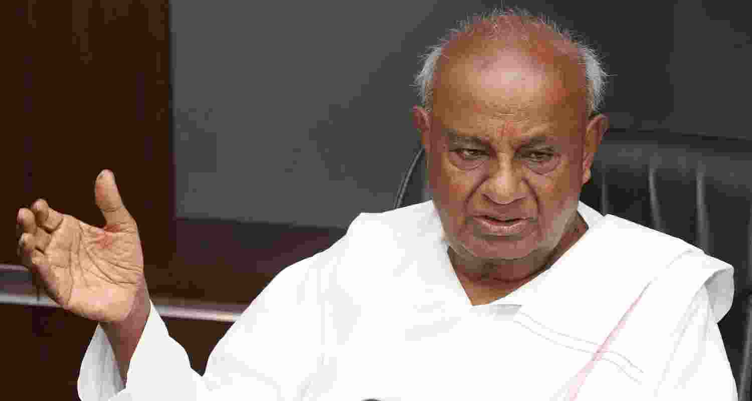 Former Prime Minister H D Deve Gowda.