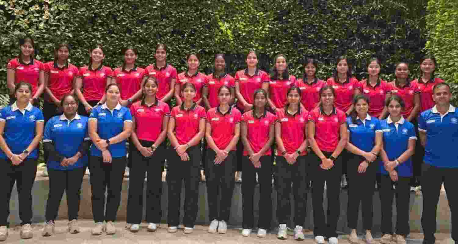 India junior women's hockey team. Image: Hockey India/X.