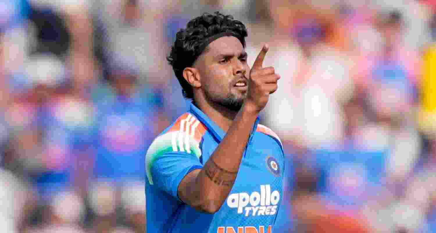 India fast bowler Harshit Rana. 