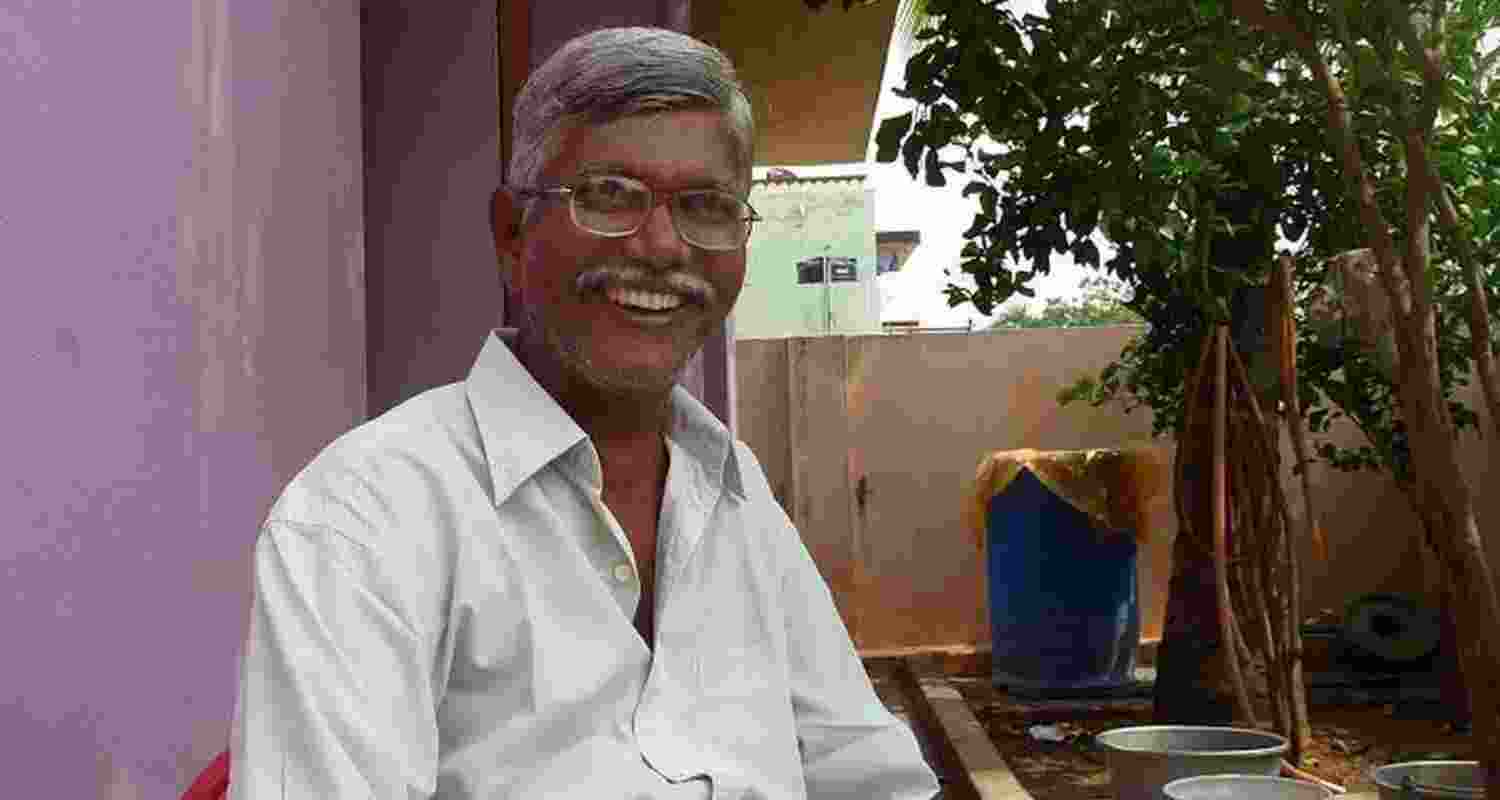Tamil writer Poomani. 