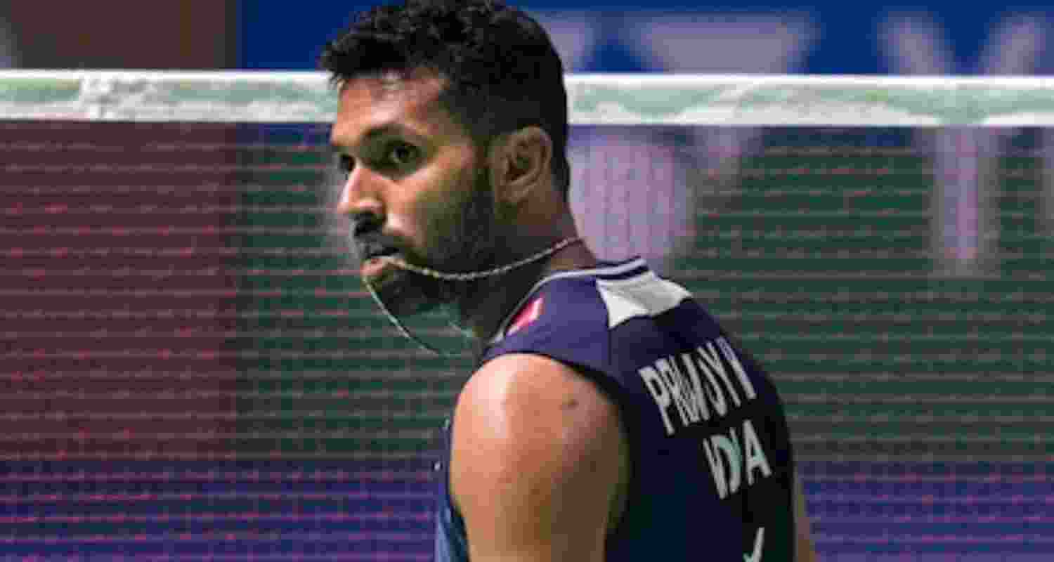 Indian badminton player HS Prannoy. Indian badminton player HS Prannoy.