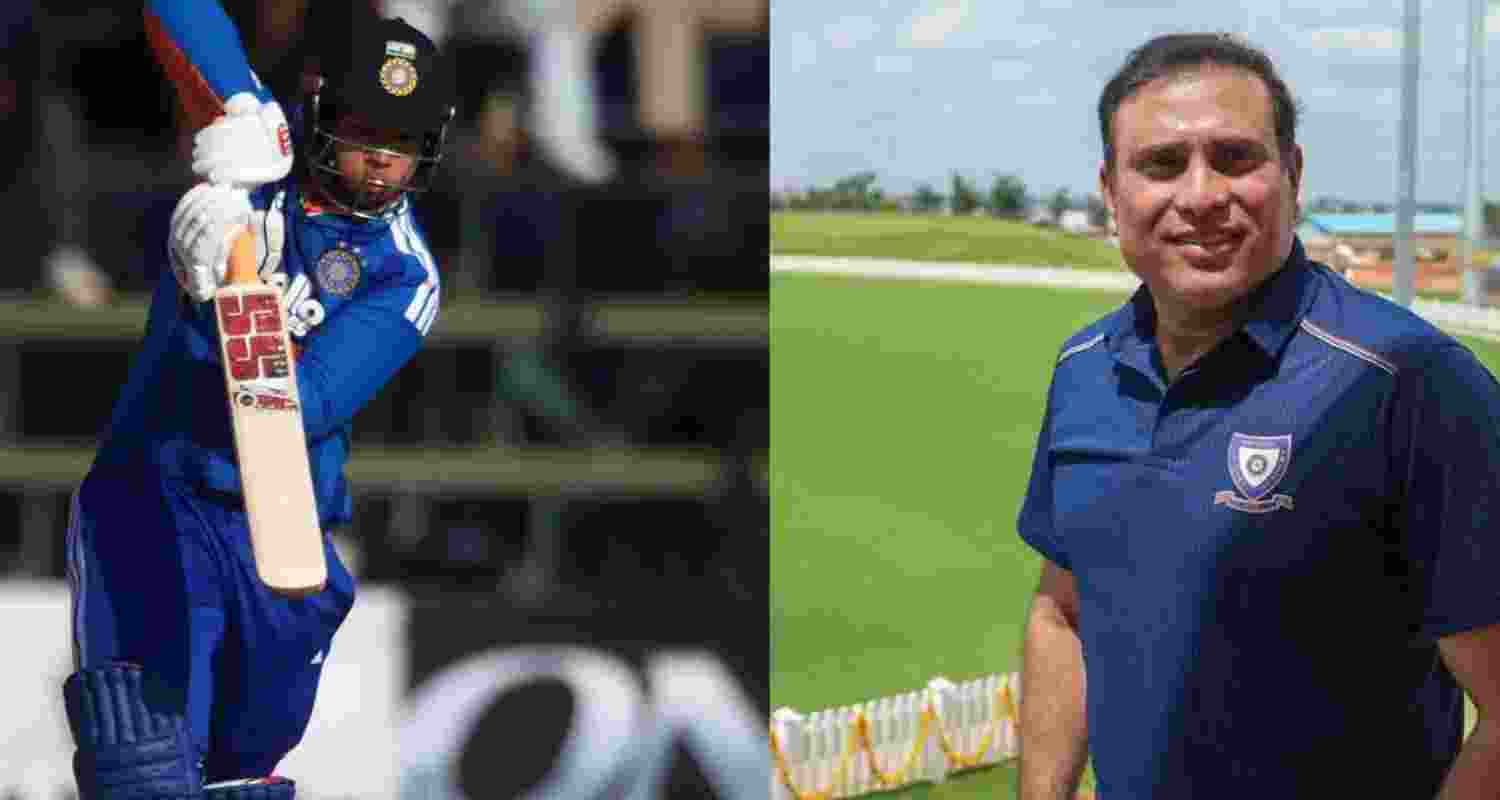 Vaibhav Sooryavanshi and VVS Laxman.