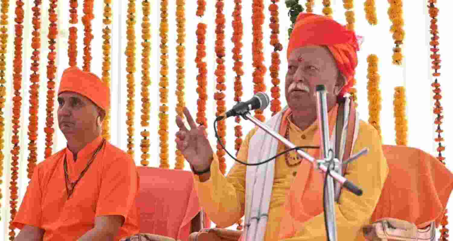 World will listen to your message of peace only if you have power: RSS Chief Mohan Bhagwat.