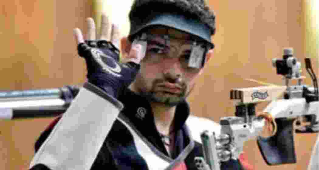 Akhil Sheoran wins bronze medal in men's 50m rifle 3 positions event. Image taken from X. 