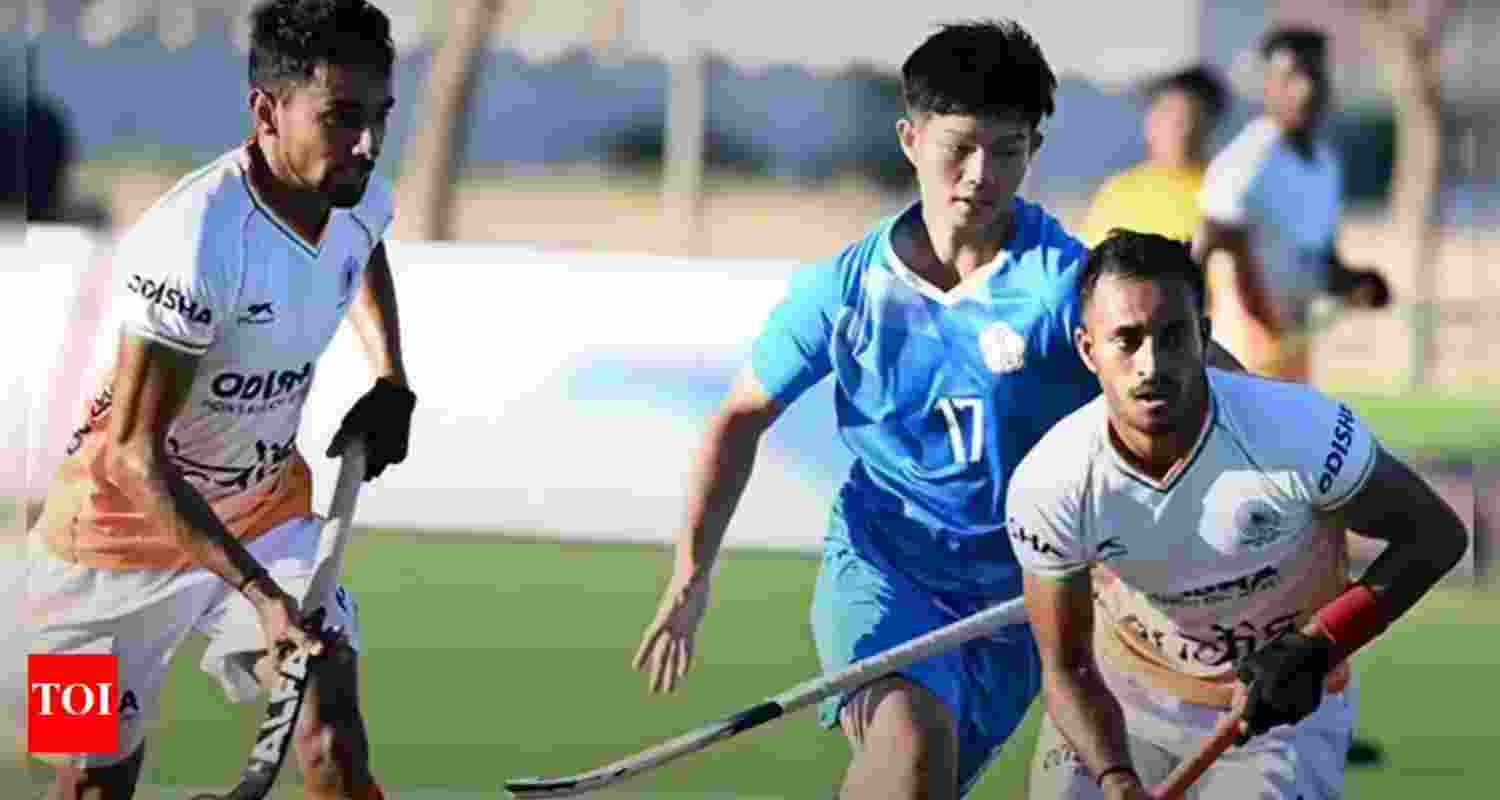 The Indian men's hockey team delivered a dominant performance, crushing Chinese Taipei 13-1 in their final Pool A encounter.