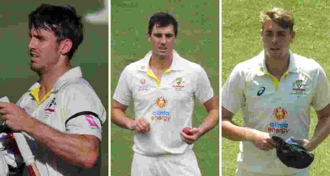 Cameron Green, Pat Cummins, Mitch Marsh. Cameron Green, Pat Cummins, Mitch Marsh.
