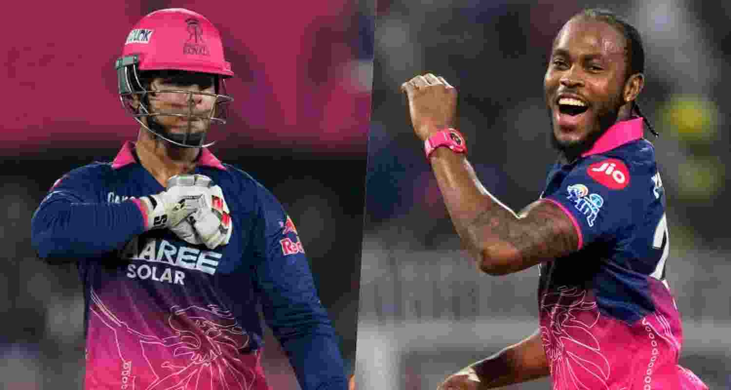  Vaibhav Sooryavanshi and Jofra Archer.