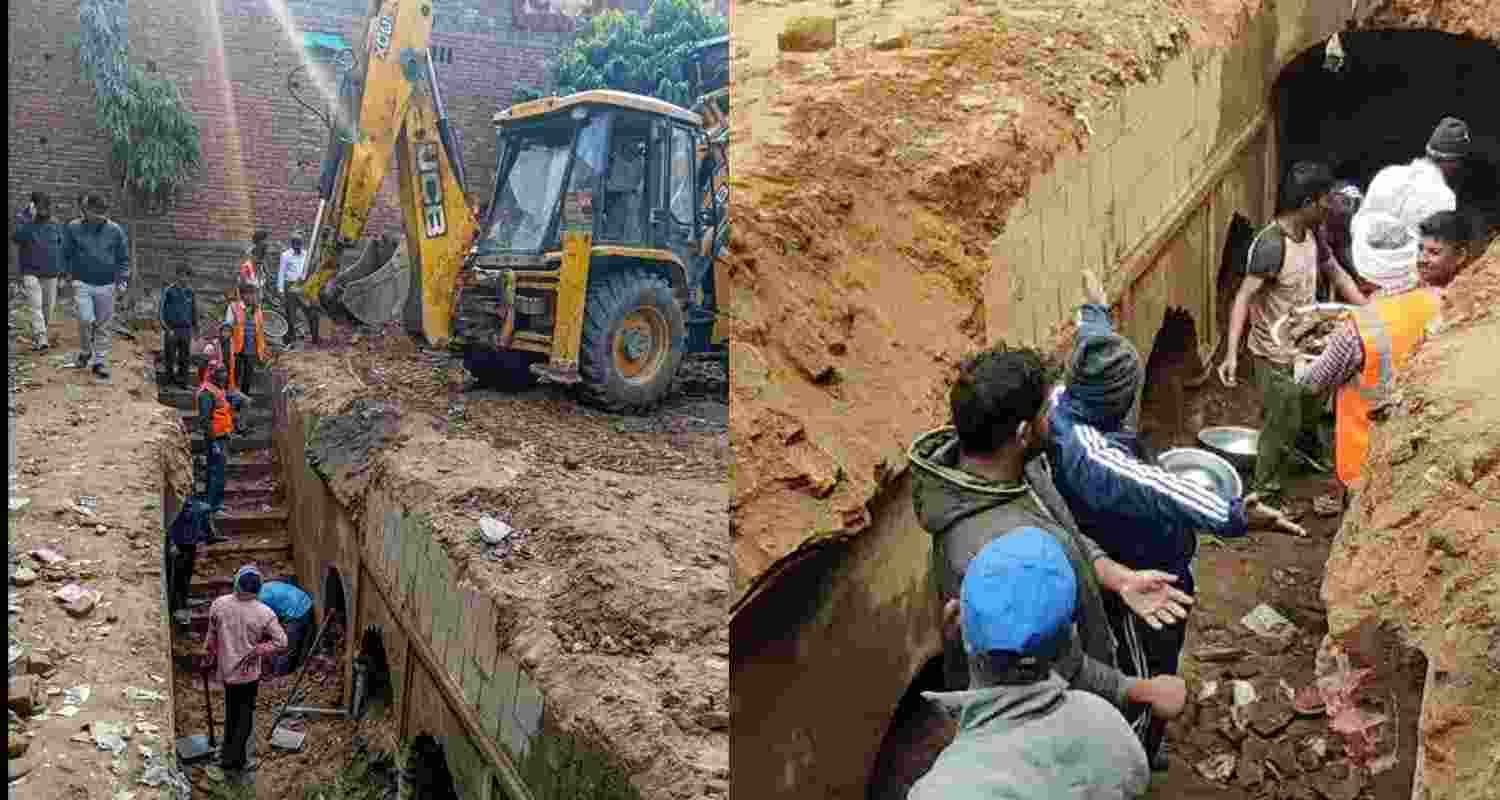Ancient step well in Chandausi excavation enters fifth day