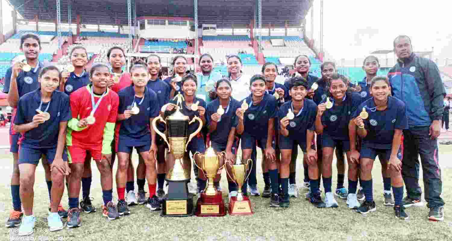 Women footballers from Jharkhand. File Photo.
