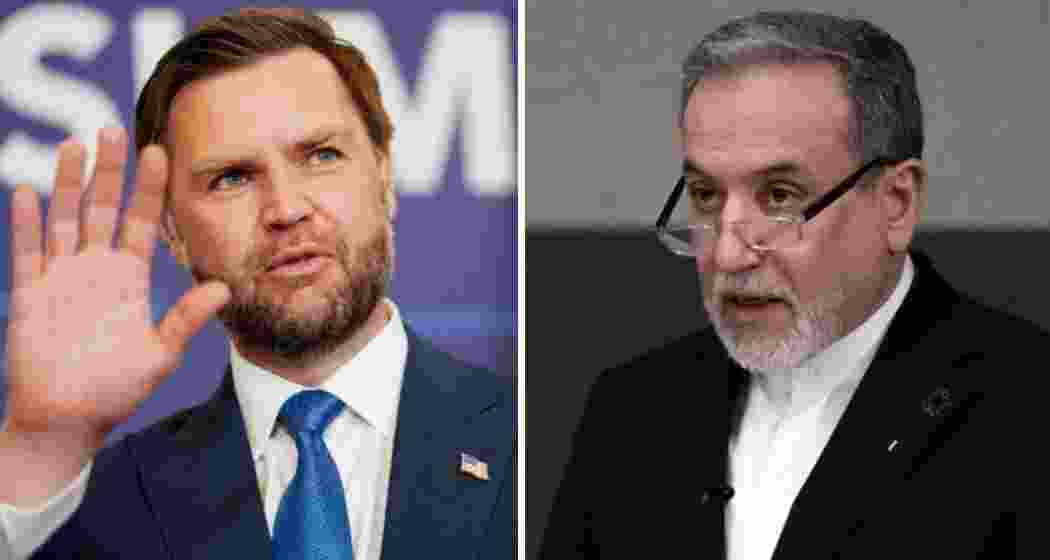 US Vice President JD Vance (L) and Iranian Foreign Minister Abbas Araghchi (R).