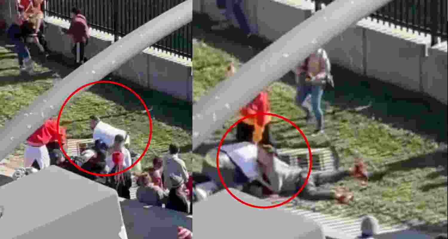 Spectators capture the gun violence shooters in Kansas city chiefs victory rally.